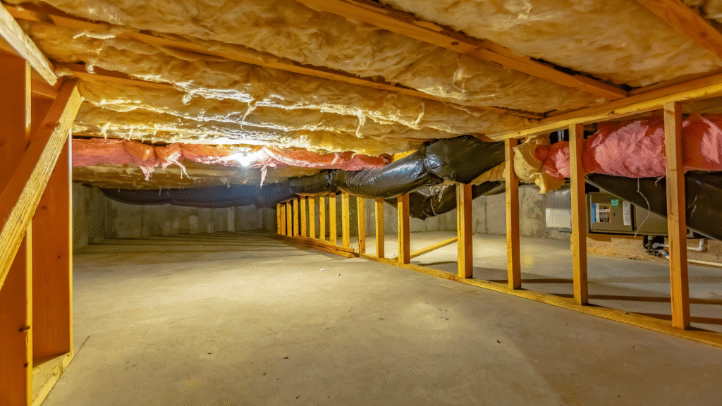 Foam Insulation Under the Basement