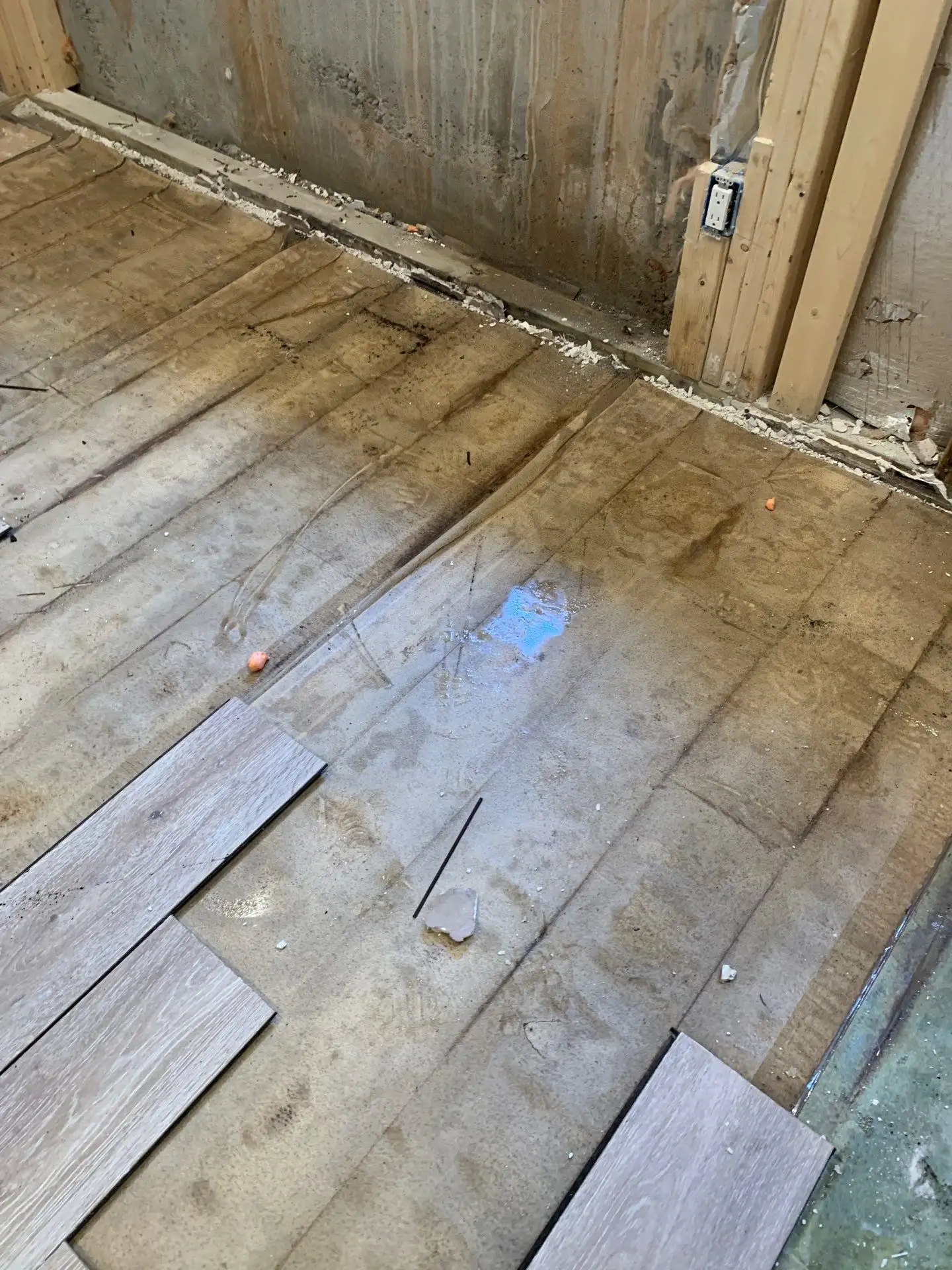 water under floor
