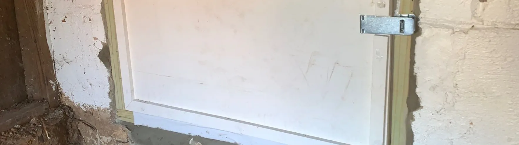 crawl space door banner